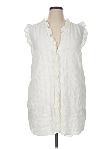Dylan Sleeveless Button-Down Shirt (view 1)