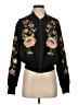 Glamorous 100% Polyester Floral Black Jacket Size S - photo 1