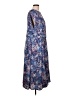 eShakti 100% Polyester Paisley Blue Casual Dress Size L (estimated) - photo 4