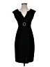 Connected Apparel Solid Black Cocktail Dress Size 4 (petite) - photo 1