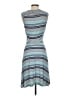 Max Studio Stripes Blue Casual Dress Size S - photo 2