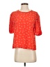 Elodie 100% Polyester Orange Short Sleeve Blouse Size S - photo 1