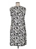 MSK Graphic Silver Cocktail Dress Size 16 - photo 2