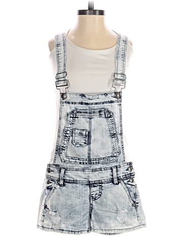 BLUE SPICE Overall Shorts (view 1)