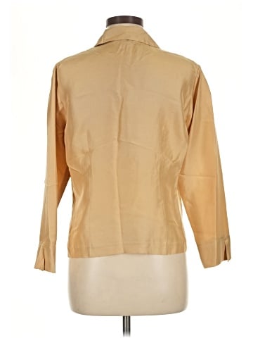 Silk Box 3/4 Sleeve Silk Top (view 2)