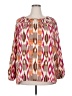 Chico's 100% Polyester Orange Long Sleeve Blouse Size XXL (4) - photo 1