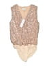 Gilli Gold Sleeveless Blouse Size M - photo 1