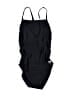 Speedo Solid Black One Piece Swimsuit Size 12 - photo 1