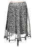 Ingredients Animal Print Silver Casual Skirt Size 12 - photo 1