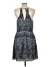 BCBGeneration Print Blue Casual Dress Size L - photo 2
