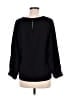 J.Crew 100% Polyester Black Long Sleeve Blouse Size M - photo 2