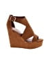 Bamboo Brown Wedges Size 8 1/2 - photo 1