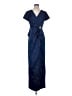 JS Collections Blue Casual Dress Size 4 - photo 1
