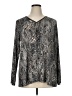 Susan Graver Gray Long Sleeve Blouse Size XL - photo 1