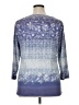MULTIPLES Blue 3/4 Sleeve T-Shirt Size XL - photo 2