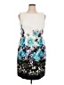 Connected Apparel Graphic Ivory Cocktail Dress Size 16 - photo 1