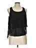 Solemio 100% Polyester Black Sleeveless Blouse Size L - photo 1