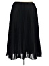 Talbots 100% Polyester Solid Black Formal Skirt Size 12 - photo 2