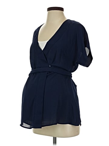Motherhood Short Sleeve Blouse (view 1)