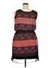 En Focus Studio Polka Dots Floral Red Cocktail Dress Size 16 - photo 2