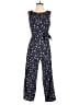 R&K Floral Blue Jumpsuit Size 4 - photo 1