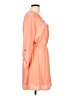 Alya 100% Polyester Solid Orange Casual Dress Size L - photo 4