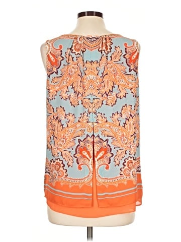 Rose + Olive Sleeveless Blouse (view 2)