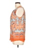 Rose + Olive 100% Polyester Orange Sleeveless Blouse Size L - photo 5