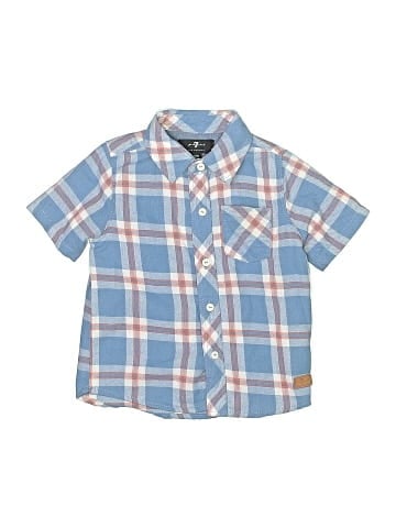7 For All Mankind Short Sleeve Button-Down Shirt (view 1)