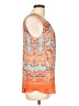 Rose + Olive 100% Polyester Orange Sleeveless Blouse Size L - photo 4