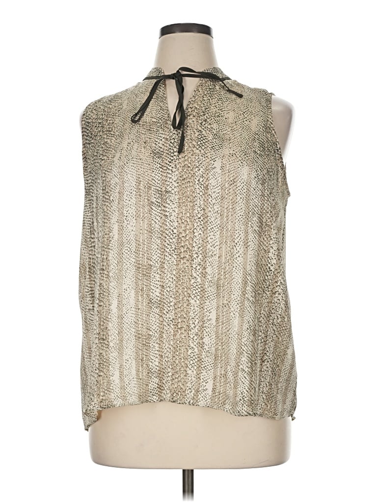Pre-owned Maison D' Amelie Sleeveless Blouse In Silver