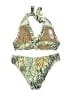 Venus Animal Print Green Two Piece Swimsuit Size L - photo 2