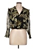 oasis 100% Polyester Floral Black 3/4 Sleeve Blouse Size 12 - photo 1