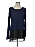 DKNY 100% Viscose Blue Long Sleeve Top Size L - photo 1
