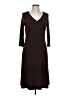 Chadwicks Solid Brown Casual Dress Size 10 - photo 1