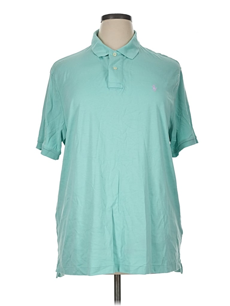 Pre-owned Polo By Ralph Lauren Short Sleeve Polo In Teal