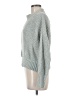 Pink Republic 100% Polyester Metallic Solid Green Silver Turtleneck Sweater Size M - photo 5
