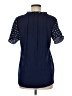 Left Coast by Dolan 100% Polyester Stars Blue Short Sleeve Blouse Size M - photo 2