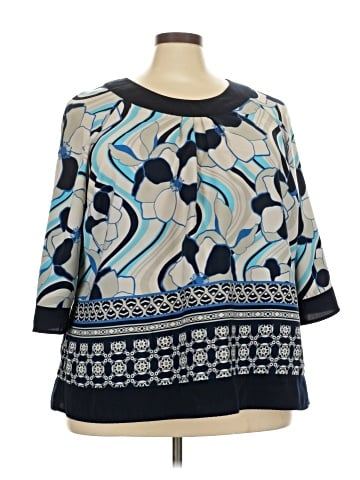 Soft by Avenue 3/4 Sleeve Blouse (view 1)
