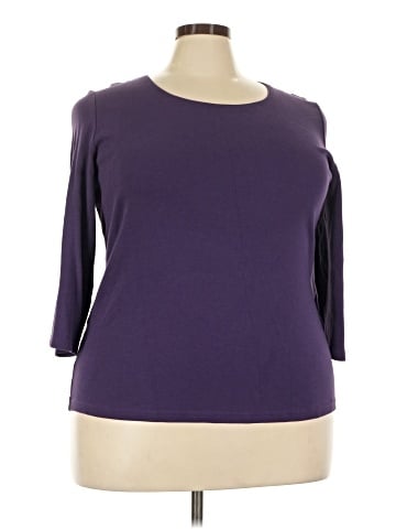 Karen Scott Sport 3/4 Sleeve Top (view 1)