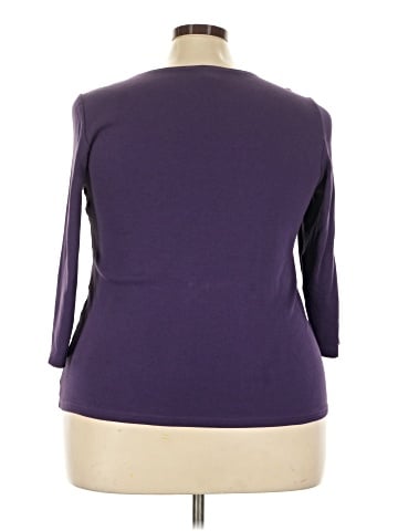 Karen Scott Sport 3/4 Sleeve Top (view 2)