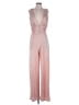 NBD 100% Polyester Metallic Pink Jumpsuit Size M - photo 1