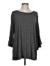 Azules Gray 3/4 Sleeve Top Size L - photo 1