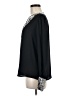 Express 100% Polyester Solid Snake Print Black Long Sleeve Blouse Size M - photo 5
