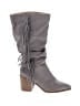 Journee Collection Gray Boots Size 6 1/2 - photo 1