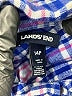 Lands' End 100% Cotton Plaid Blue Long Sleeve Button-Down Shirt Size 14 (petite) - photo 7