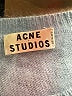 Acne Studios Blue Angora Micah Pullover Sweater Size S - photo 12