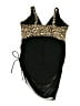 Blooming Jelly Animal Print Black Swimsuit Cover Up Size XXL - photo 2