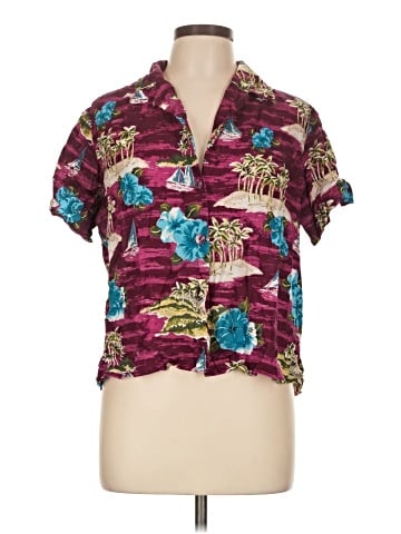Basic Editions Short Sleeve Blouse (view 1)