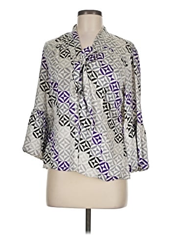 Sunny Leigh 3/4 Sleeve Silk Top (view 1)